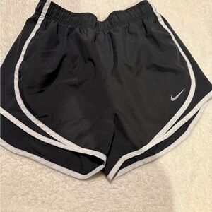 Nike Black and White Athletic Shorts Lightweight Design